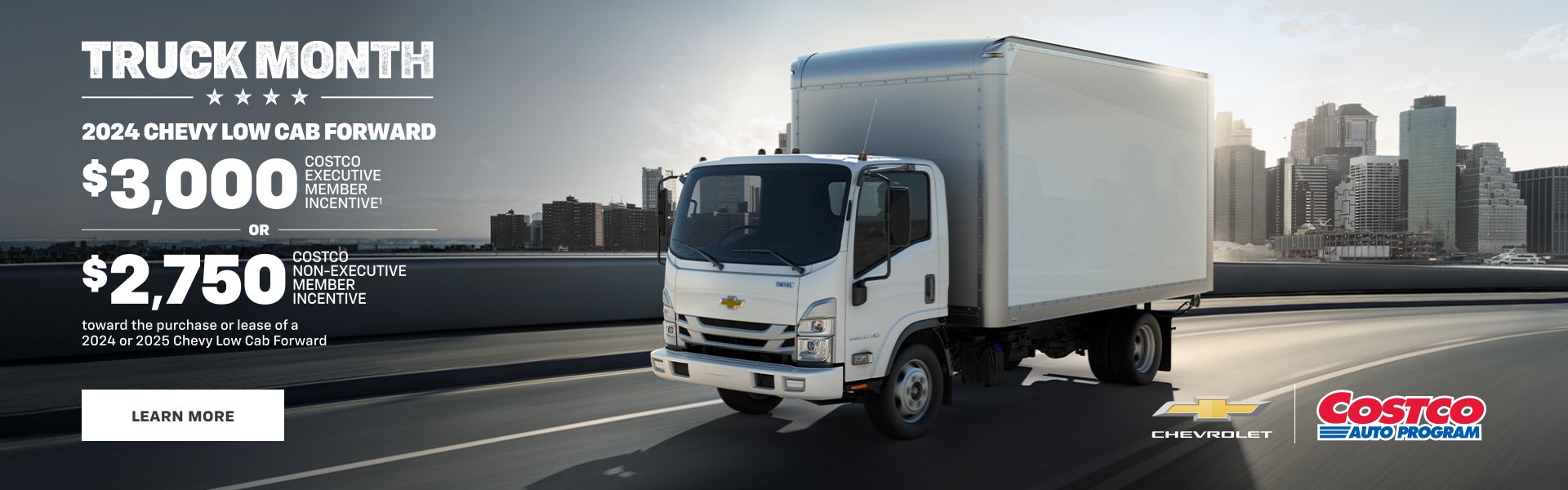 2024 Chevy Low Cab Forward. $3,000 COSTCO EXECUTIVE MEMBER INCENTIVE OR $2,750 COSTCO NON-EXECUTI...